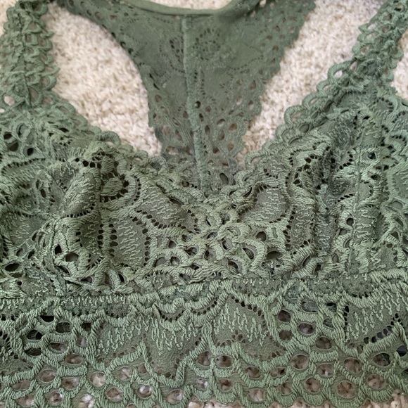 Aerie Green Racerback Bralette - Picture 2 of 4